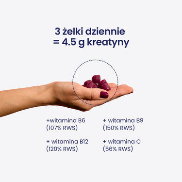 Żelki z kreatyną+